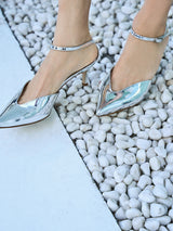 アンクルストラップパンプス 7305/AGU/SILVER