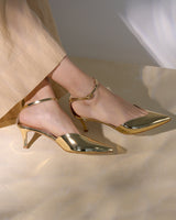 アンクルストラップパンプス 7305/AGU/GOLD