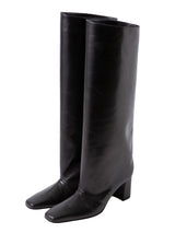 スクエアトゥロングブーツ 7322/AZU/BLACK