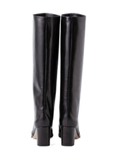 スクエアトゥロングブーツ 7322/AZU/BLACK