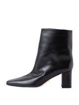 スクエアトゥチャンキーヒールブーツ 7323/AZU/BLACK