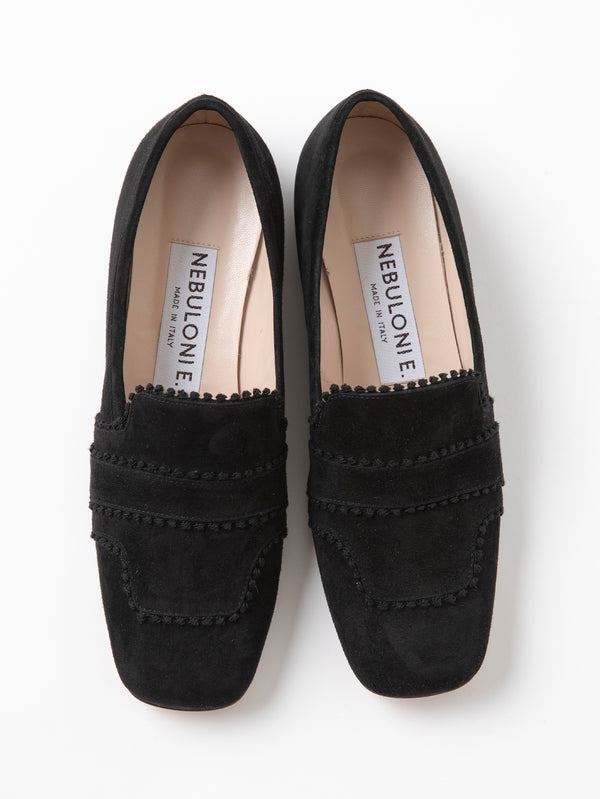 Lace ローファー 7315/FLAT/BLACK