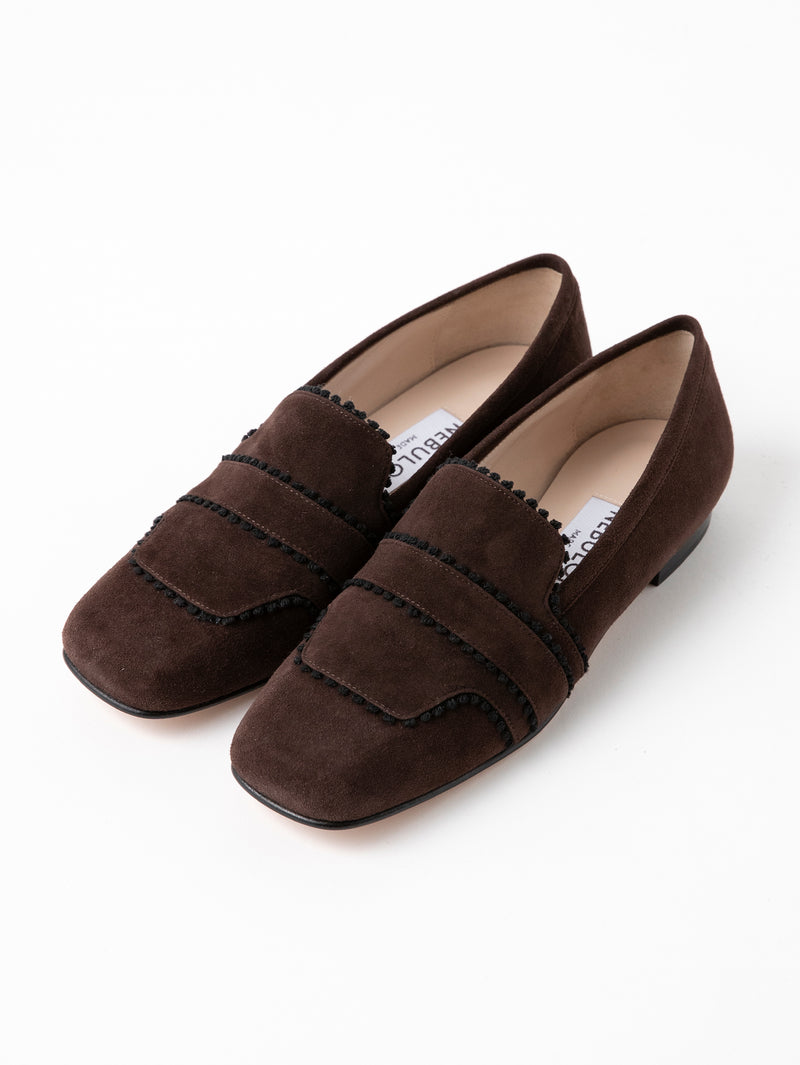 Lace ローファー 7315/FLAT/DARK BROWN