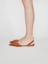 シルクサテンミュールサンダル 7422T/MINA/BROWN