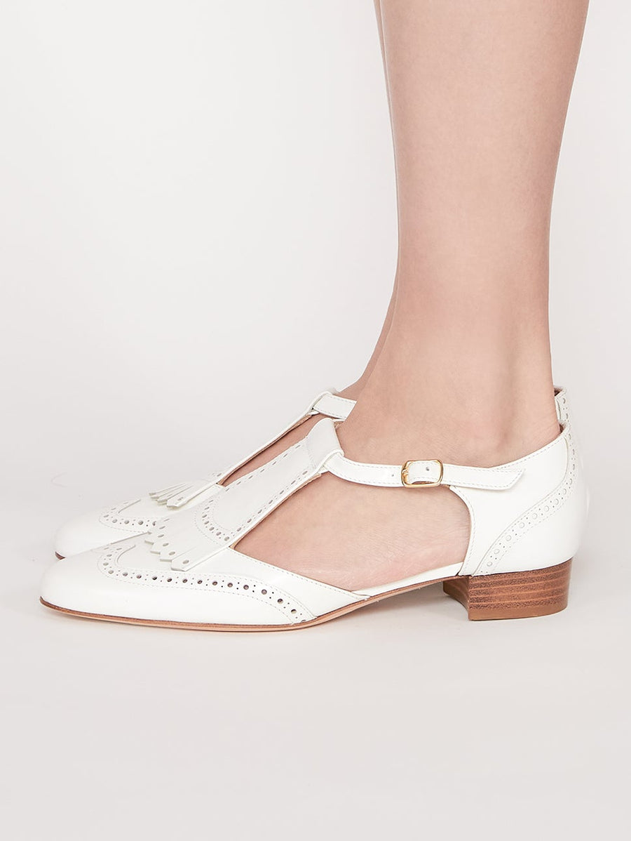 LOLO ウィングチップストラップシューズ 5850/DIDO/WHITE – NEBULONI E.