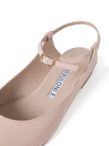 アンクルベルトフラットパンプス 7424/MACA/PINK