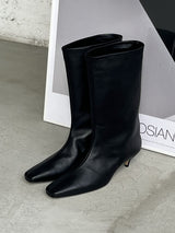 スクエアトゥーミドルブーツ 7321/EMA/BLACK