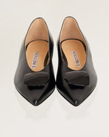 ストーンフラットパンプス 7510/MINA/BLACK