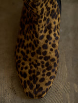 リアルヘアカーフレオパードショートブーツ 7519/15P