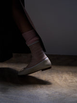 メッシュドッキングバレエシューズ 7518/512/WHITE