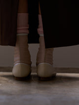 メッシュドッキングバレエシューズ 7518/512/WHITE