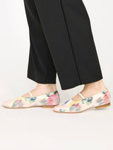 【予約】プリントメリージェーンフラットシューズ 7610T/512