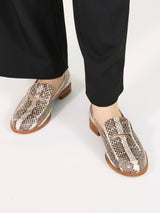 【予約】リアルパイソンカットワークローファー 7630R/LUKE