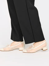 【予約】メッシュリボンローファーパンプス 7628/DIDO/WHITE