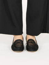 メッシュリボンローファーパンプス 7628/DIDO/BLACK