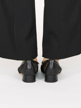 メッシュリボンローファーパンプス 7628/DIDO/BLACK
