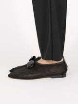 ストーンメッシュスリッポンシューズ 7606/512/BLACK
