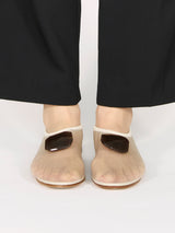 【予約】ストーンメッシュスリッポンシューズ 7606/512/WHITE