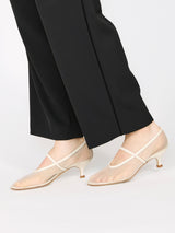 【予約】メッシュアーモンドトゥパンプス 7623/IRIS/WHITE