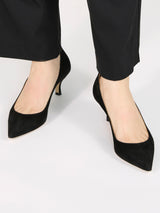 【予約】スエードプレーンパンプス 6025/OLGA/BLACK