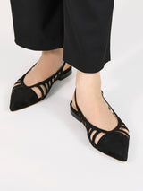 カットワークバックストラップサンダル 7615/MINA