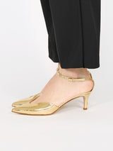 ALMA アンクルストラップパンプス 7305/AGU/GOLD
