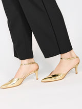 ALMA アンクルストラップパンプス 7305/AGU/GOLD