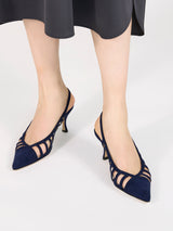 カットワークバックストラップサンダル 7614/OLGA