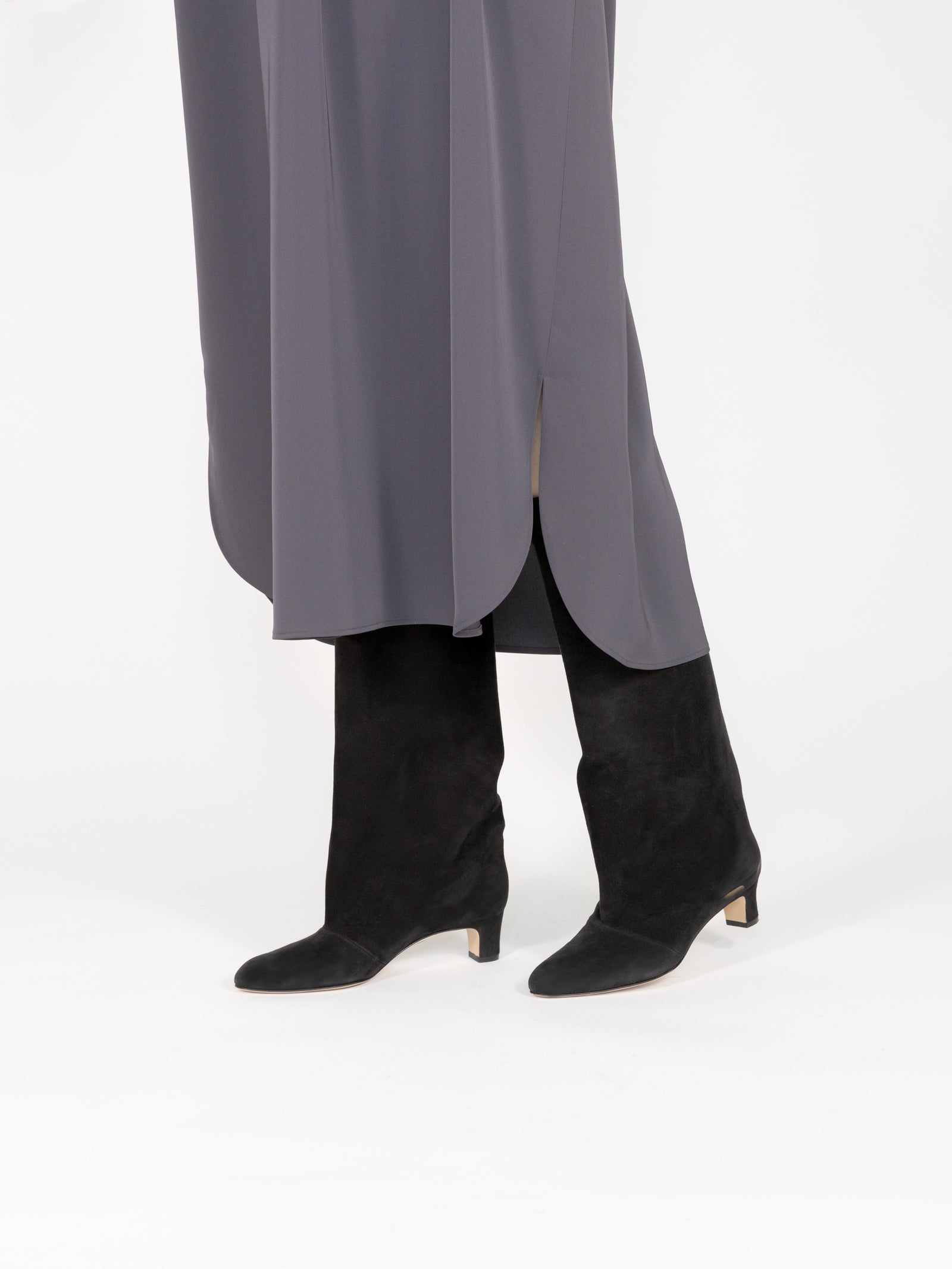 スエードロングブーツ 6921/BASS/BLACK – nebulonie