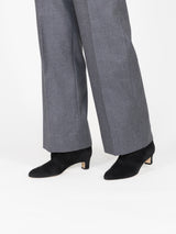 スエードショートブーツ 6923/BASS/BLACK