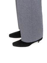 スクエアトゥースエードミドルブーツ 7321/EMA/BLACK