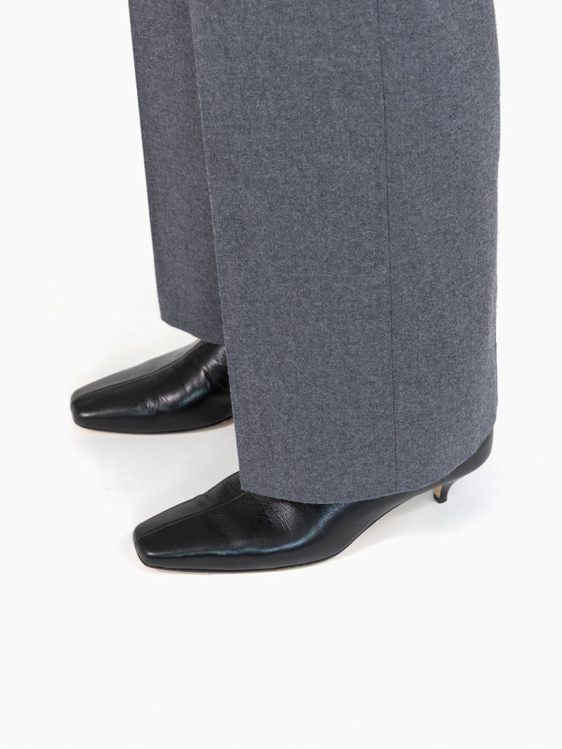 スクエアトゥーミドルブーツ 7321/EMA/BLACK