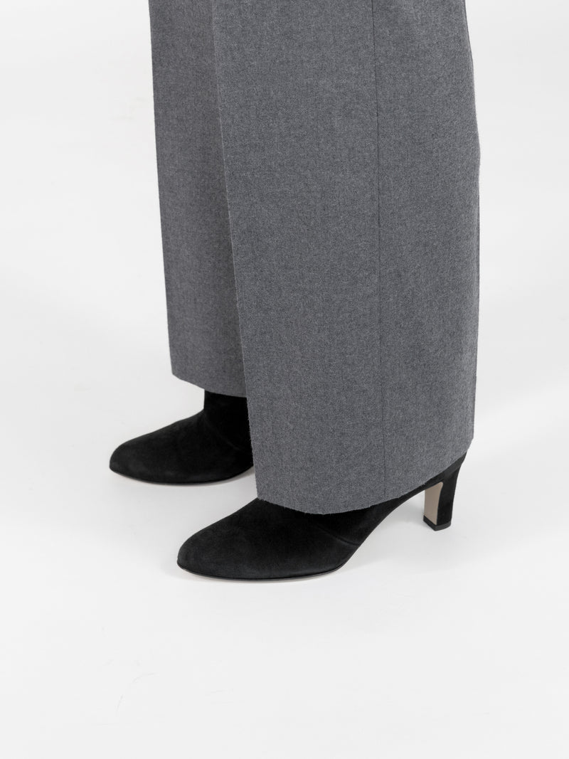 スエードミドルブーツ 7320/BOOT/BLACK