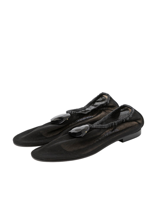 ストーンメッシュスリッポンシューズ 7606/512/BLACK