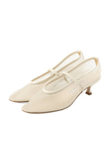 【予約】メッシュアーモンドトゥパンプス 7623/IRIS/WHITE