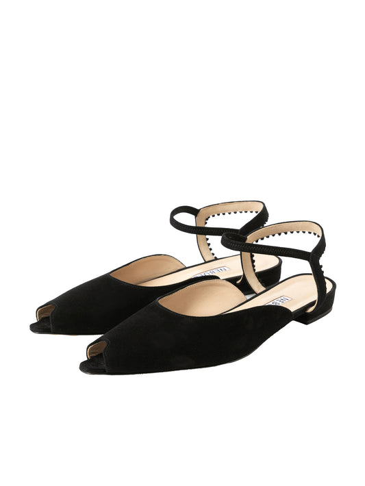 アンクルストラップオープントゥサンダル 7624/PINK/BLACK