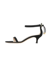 【予約】ストーンアンクルゴムストラップサンダル 7601/551/BLACK