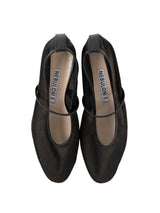 【予約】メッシュアーモンドトゥパンプス 7623/IRIS/BLACK