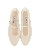 【予約】メッシュアーモンドトゥパンプス 7623/IRIS/WHITE