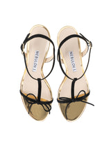 【予約】リボンアンクルストラップサンダル 7640/759/GOLD