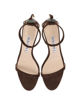 【予約】ストーンアンクルゴムストラップサンダル 7601/551/BROWN