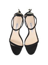 【予約】ストーンアンクルゴムストラップサンダル 7601/551/BLACK