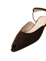 【予約】アンクルストラップオープントゥサンダル 7624/PINK/BROWN