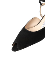 【予約】アンクルストラップオープントゥサンダル 7624/PINK/BLACK