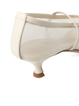 【予約】メッシュアーモンドトゥパンプス 7623/IRIS/WHITE
