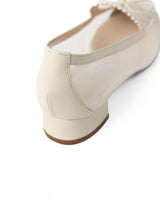 【予約】メッシュリボンローファーパンプス 7628/DIDO/WHITE