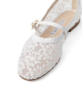 【予約】レースメッシュフラットシューズ 7600T/512/WHITE