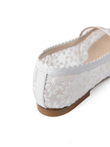 【予約】レースメッシュフラットシューズ 7600T/512/WHITE