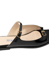 【予約】パテントフラットストラップサンダル 7625/MISS