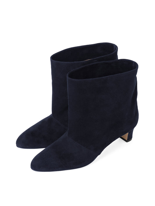 スエードショートブーツ 6923/BASS/NAVY